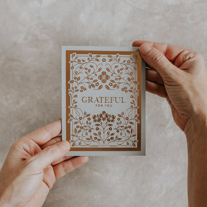 Grateful For You - Greeting Card